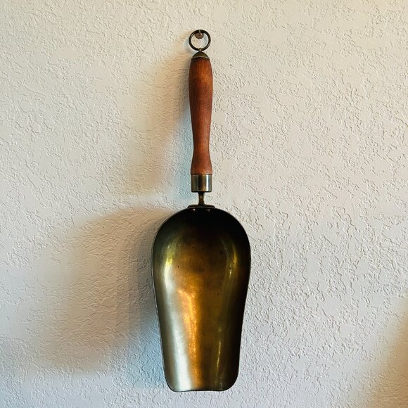 Antique Brass Grain Scoop Gallery Wall English Cottagecore Farmhouse European 18 - Picture 7 of 10